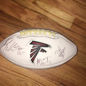Signed Atlanta Falcons football